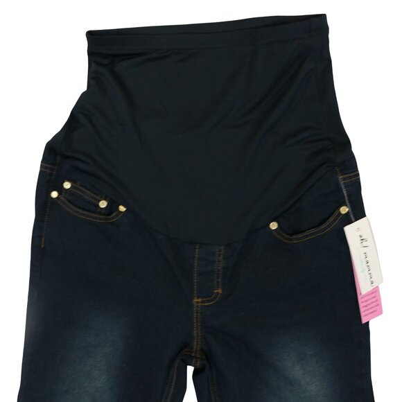 Oh Mamma Maternity Jeans Pull-On Stretch Denim - Picture 2 of 10